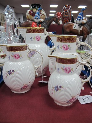 Lot 1261 - Coalport 'The Caughley Mask Head Jug' A Set of...