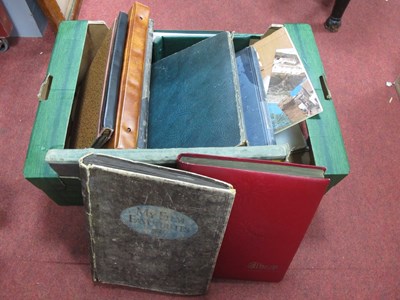 Lot 1080 - Empty Early XX Century Postcard Albums:- One Box