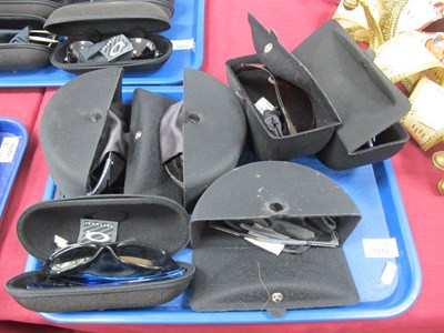 Lot 1214 - Oakley Black Iridium Sub Zero Sunglasses and...