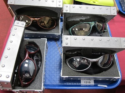 Lot 1219 - Four Pairs of Oakley Eye Jacket Sunglasses,...