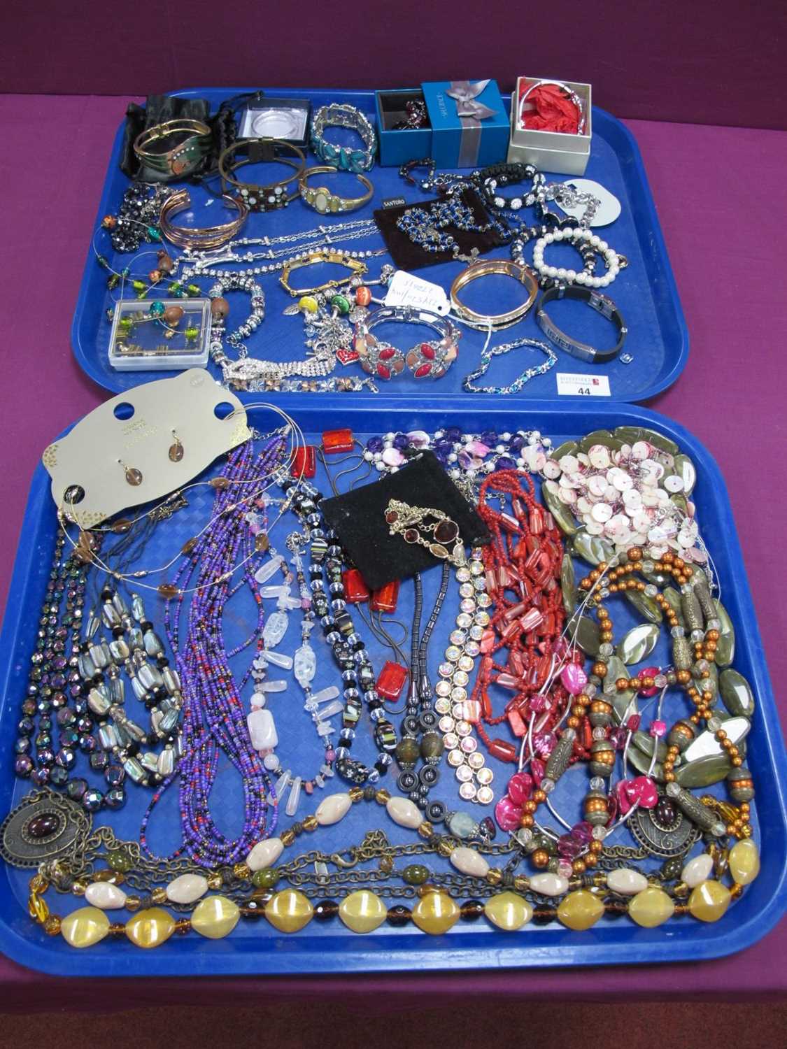 Lot 44 - Assorted Costume Jewellery, including bangles,...