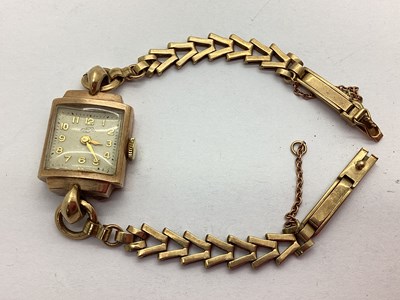 Lot 245 - Enicar; A 9ct Gold Cased Ladies Wristwatch, of...