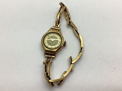 Lot 240 - Timor; A 9ct Gold Cased Ladies Wristwatch,...