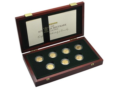 Lot 597 - Royal Mint Gold Sovereign Seven Coin Mintmark...