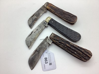 Lot 863 - Pruning Knife, blade stamped "John Petty &...