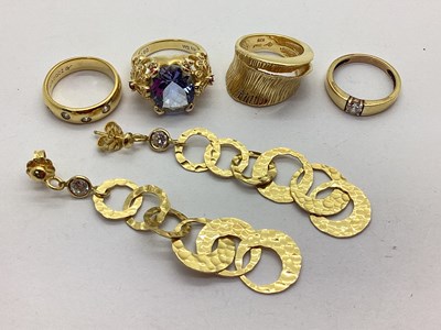 Lot 94 - A Small Collection of Gilt Tone "925"...