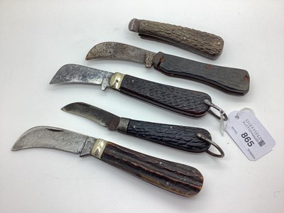 Lot 865 - Single Blade Folding Knives, including George...