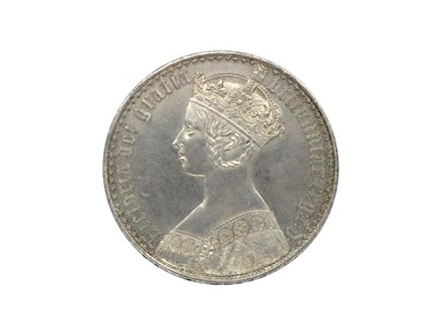 Lot 493 - 1847 Victoria Silver 'Gothic' Crown, edge...