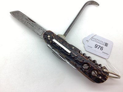 Lot 976 - Combination Sportsman's Folding Pocket Knife,...