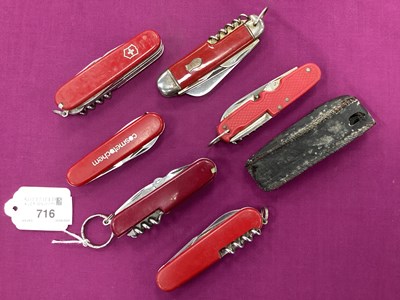 Lot 716 - Swiss Army and Other Multi Tool Folding Pocket...