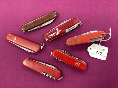 Lot 715 - Swiss Army and Other Multi Tool Folding Pocket...