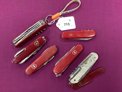 Lot 713 - Swiss Army and Other Multi Tool Folding Pocket...