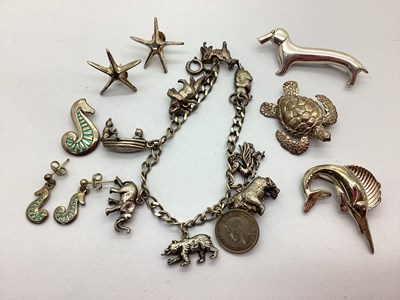 Lot 112 - A Collection of "925" Novelty Jewellery, to...