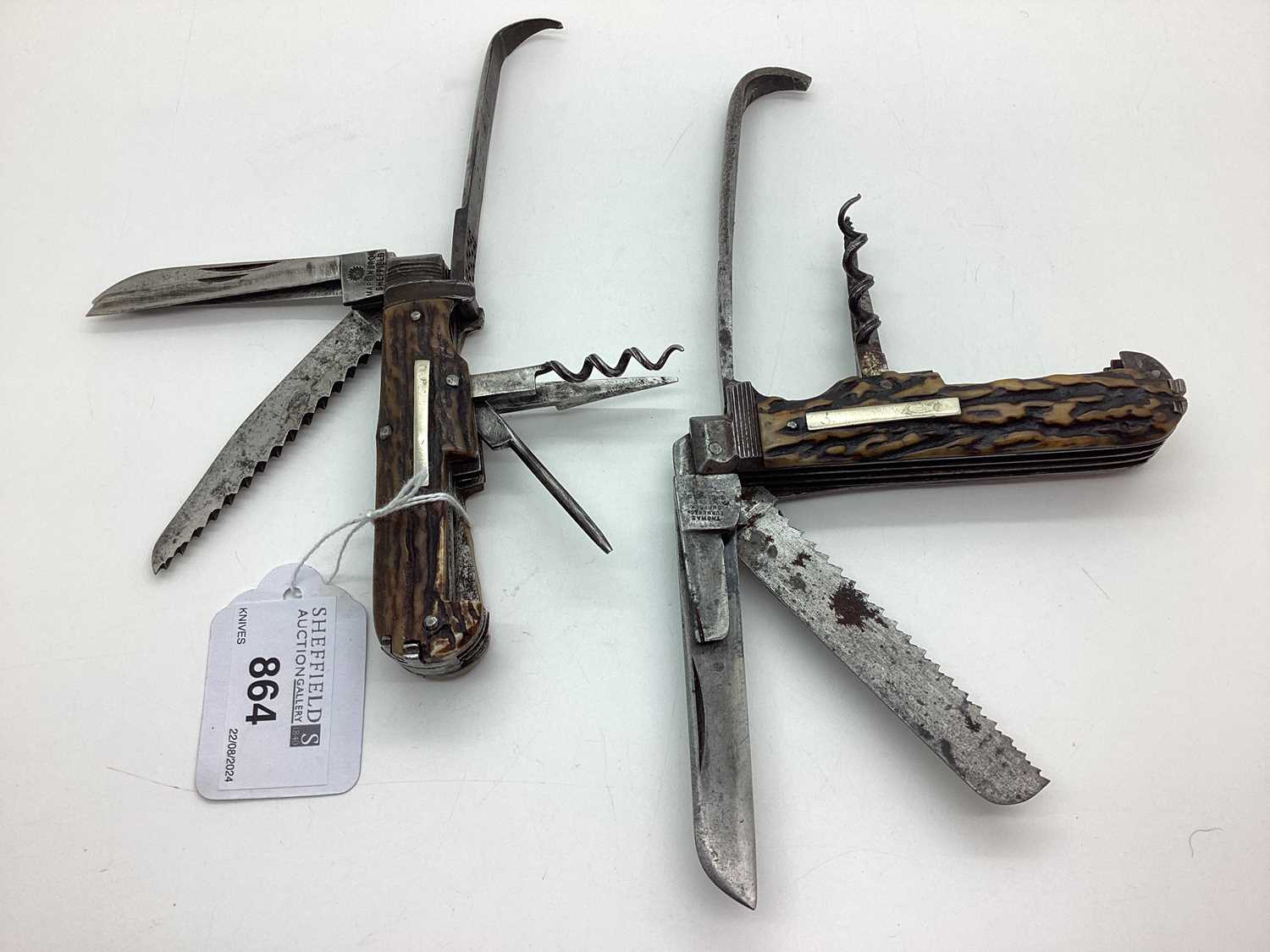 Lot 864 - Combination Sportsman's Folding Pocket Knife,...