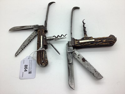 Lot 864 - Combination Sportsman's Folding Pocket Knife,...