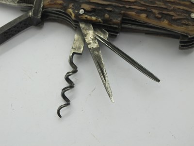 Lot 864 - Combination Sportsman's Folding Pocket Knife,...
