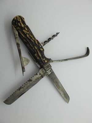 Lot 864 - Combination Sportsman's Folding Pocket Knife,...