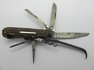 Lot 864 - Combination Sportsman's Folding Pocket Knife,...