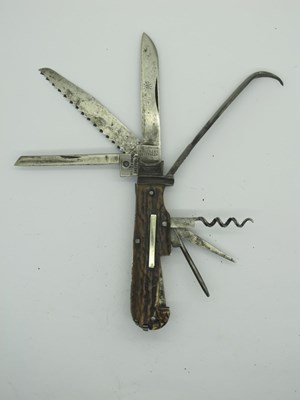 Lot 864 - Combination Sportsman's Folding Pocket Knife,...