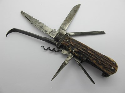 Lot 864 - Combination Sportsman's Folding Pocket Knife,...