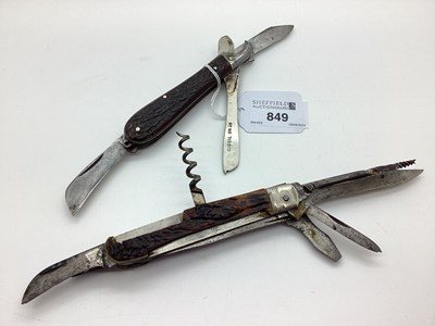 Lot 849 - Folding Pocket Knife, blade stamped "Wade &...