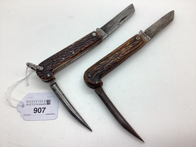 Lot 907 - Two Sailor's Knives, blades stamped "Thomas...