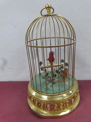 Lot 1462 - West Germany Two Birds in a Cage Music Box,...