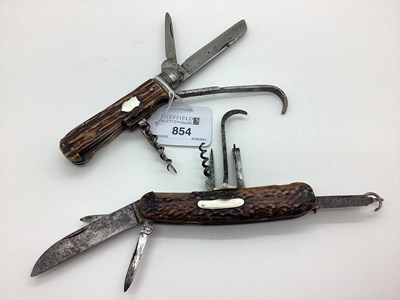 Lot 854 - A Combination Multi Tool Folding Pocket Knife,...