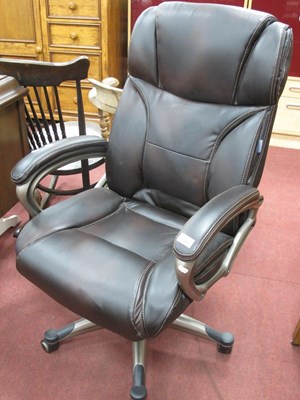 Lot 1600 - Staples Office Chair, with upholstered back...