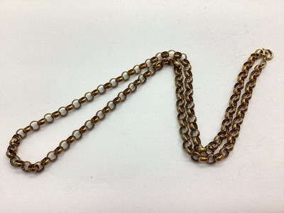 Lot 43 - A 9ct Gold Belcher Link Chain, 46cm long...