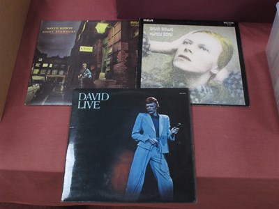 Lot 408 - David Bowie LP's, three releases comprising of...