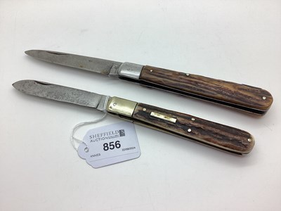 Lot 856 - Single Blade Folding Knife, lock blade stamped...