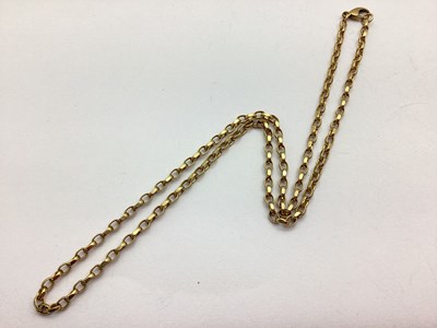 Lot 39 - An Oval Belcher Link Chain, 46cm long,...