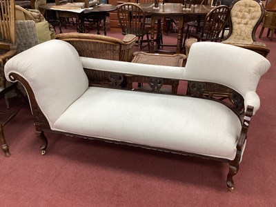 Lot 1619 - Early XX Century Stained Mahogany Chaise...