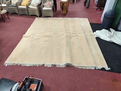 Lot 1623 - Rust Coloured Wool Rug, with octagonal...