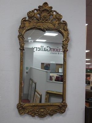 Lot 1550 - George II Style Gilt Wall Mirror, with C...