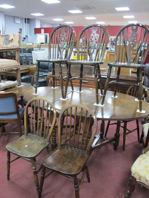 Lot 1602 - A Set of Four Ash-Elm Chairs, together with...