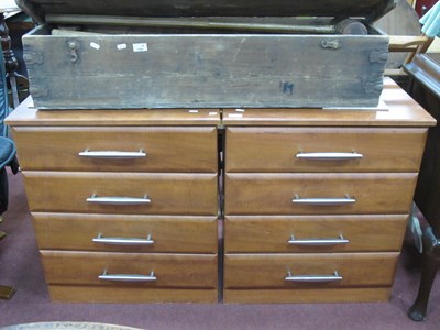 Lot 1598 - Two Chests, each of four drawers, 62cm wide.