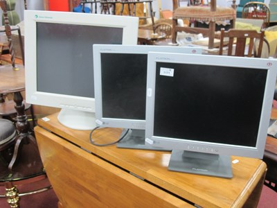 Lot 1171 - Three Flat Screen Monitors, (untested)