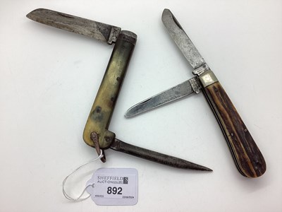 Lot 892 - Single Blade Sailor's Knife, blade stamped...