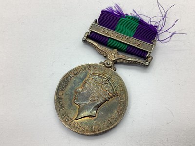 Lot 604 - Palestine British Service Medal, with...