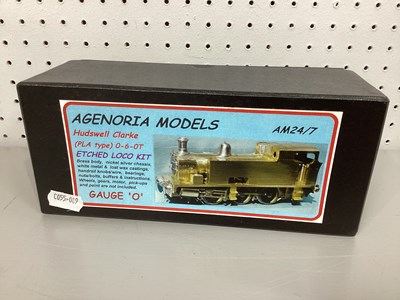 Lot 789 - An O gauge unmade Angenoria model brass kit of...