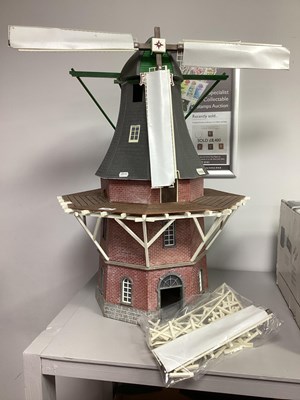 Lot 796 - A G scale display windmill, playworn, one sail...