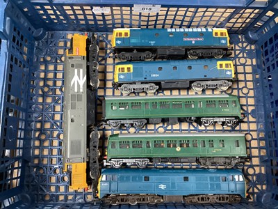 Lot 818 - Five OO Gauge Outline British Diesel...