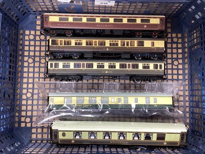 Lot 838 - Five OO Gauge Outline British Coaches by...