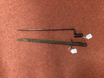 Lot 379 - WWI British Pattern 1907 Bayonet, with...