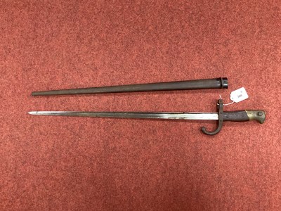 Lot 386 - XIX Century French Model 1874 Gras Bayonet and...