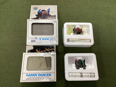 Lot 860 - Two HO Gauge Bachmann Gandy Dancer...