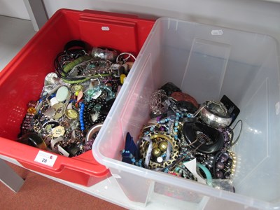 Lot 28 - A Mixed Lot of Assorted Costume Jewellery :-...