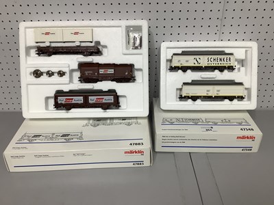 Lot 864 - Two Marklin HO Gauge Rolling Stock sets...